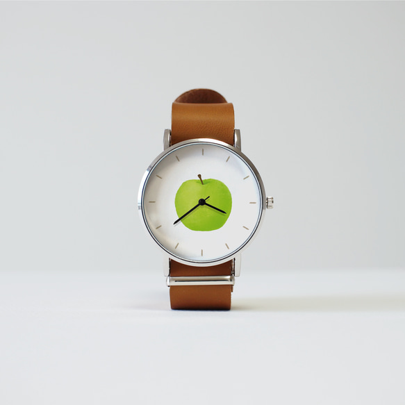 青リンゴの腕時計 腕時計 びと。 通販 18966378｜Creema(クリーマ)