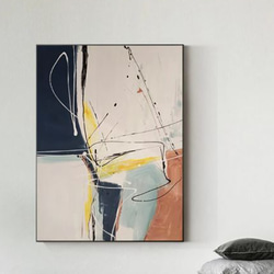 キャンバスアート テクスチャーアート 油絵 抽象画 ビーチ 海
