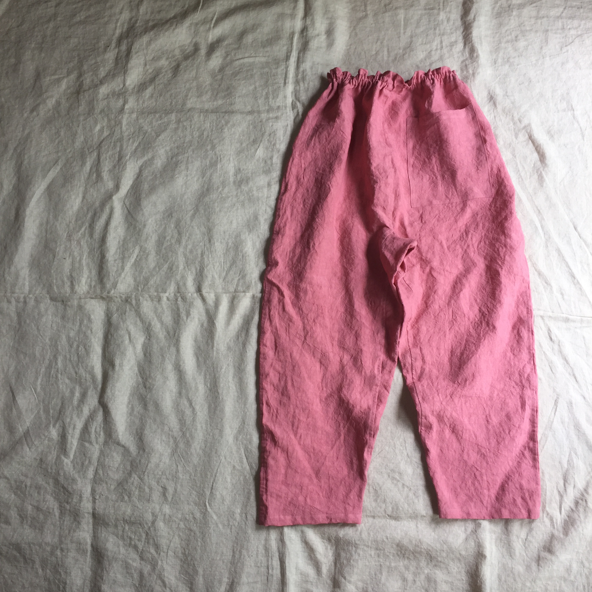 リネンツイルのもんぺ　ピンク リネンツイルのもんぺ ピンク ロングパンツ nuuMonpe 通販 18966430