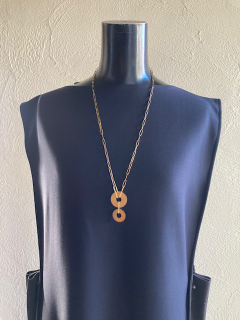 【一級建築士がつくるアクセサリー】ダブルギア・ペンダント