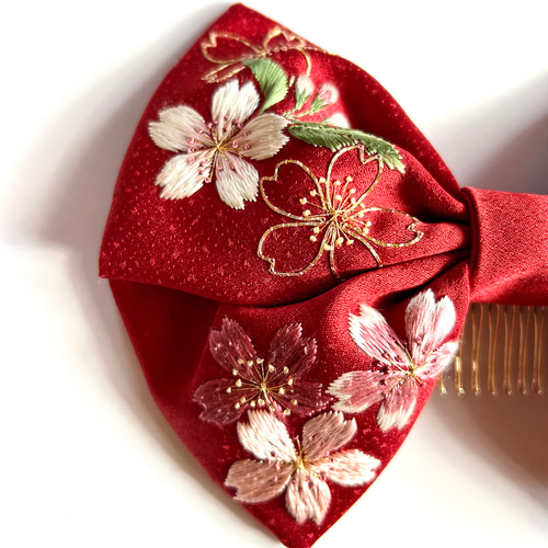 no.171 再販✩.*˚刺繍リボンとお花のアンティーク風アクセサリー✩.*˚ no.171 再販✩.*˚刺繍リボンとお花のアンティーク風アクセサリー✩.*