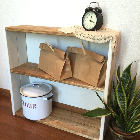 奥行きの浅い棚*h60w64d17.8 natural thin rack H60 棚・シェルフ