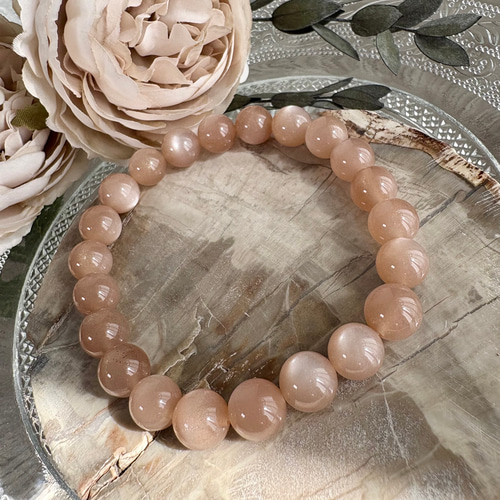 才能開花✨☆オレンジサンムーンストーン☆ブレスレット 才能開花✨☆オレンジサンムーンストーン☆ブレスレット - メルカリ