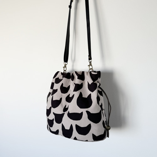 ハンドメイド ミナペルホネン anone-anone マチが可愛い巾着バッグ 受注製作 エアリーバッグ☆ミナペルホネン anone-anone 巾着バッグ