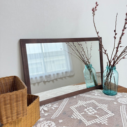 new【日本製】八角形カットデザインミラー 全身鏡 姿見 立て掛けミラー