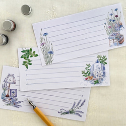 一筆箋　お好きな2袋セット〔No.5 ラベンダー他 〕 1枚目の画像