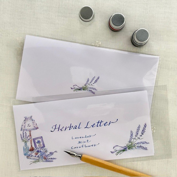 一筆箋　お好きな2袋セット〔No.5 ラベンダー他 〕 4枚目の画像