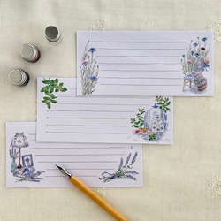 一筆箋　お好きな2袋セット〔No.5 ラベンダー他 〕 3枚目の画像