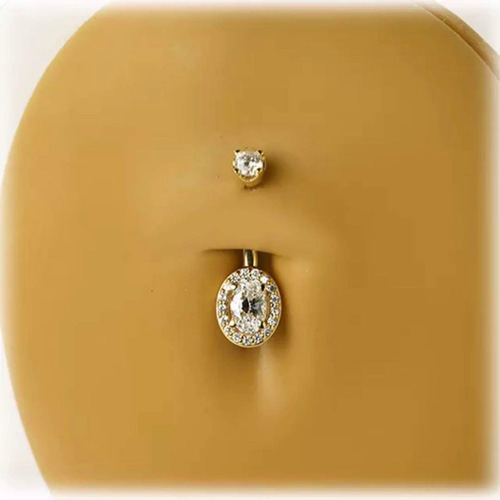 送料無料 14金 高品質 高級 大人のへそピアス ボディピアス 14G