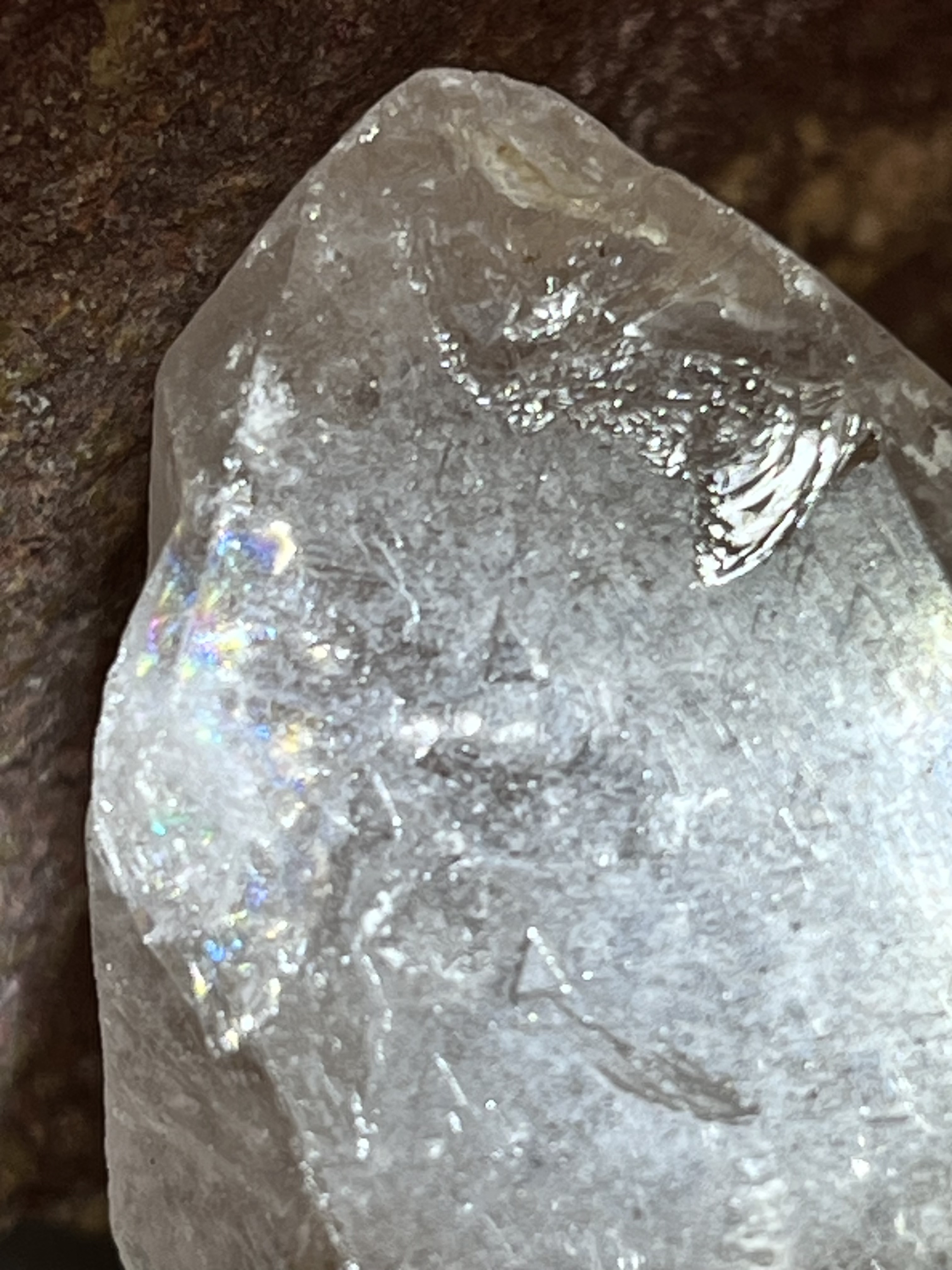 びっしりレコードキーパー　ヒマラヤ　マニカラン産　グリフ水晶  原石　神聖幾何学