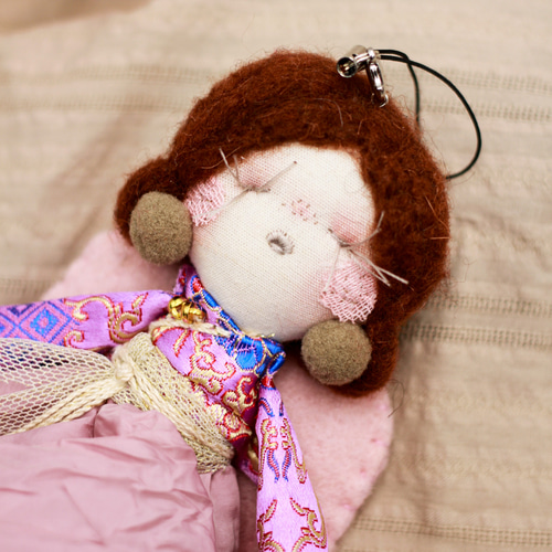 NOMAD`s charm 天使の羽 布ドールキーホルダー バッグチャーム バッグ