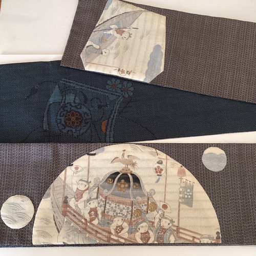 着物 西陣織物 袋帯 日本三大祭祇園祭 天神祭 神田祭 京都西陣織 伝統生地