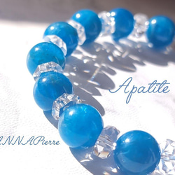 ◇奇跡の石 北投石と黒曜石・ブラジル産水晶タンブルのブレスレット  