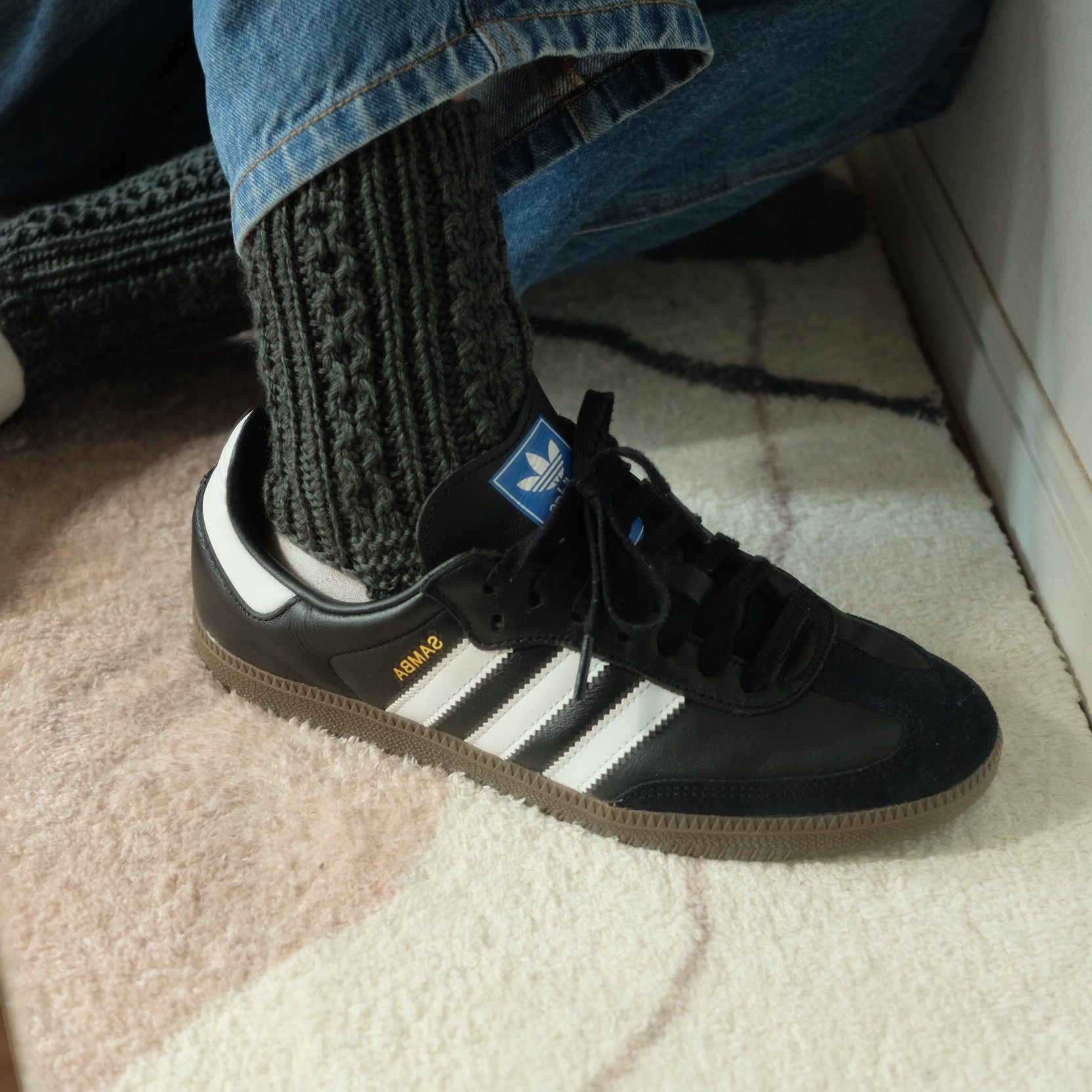 細見え♡カーキグリーン【スリムなレッグウォーマー】トレンカ／冬の靴下 冷えとり