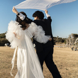 人気上昇！ ドレスアレンジ用トップス ボレロのみ ソフトチュール