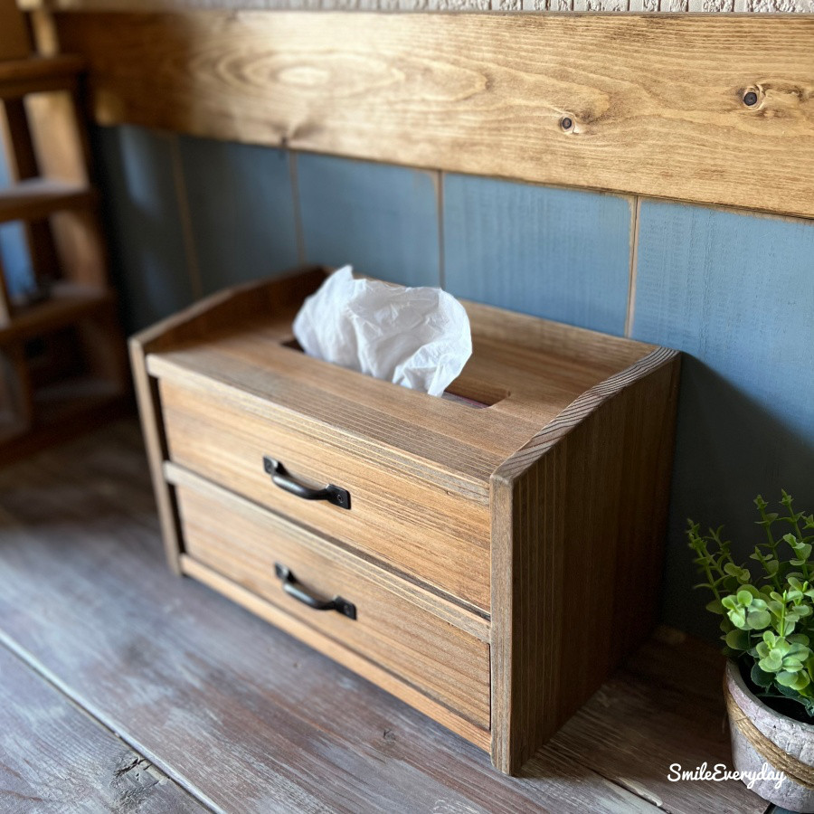 木製　ティッシュケース　ティッシュボックス