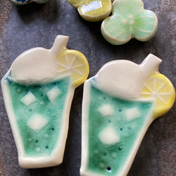 クリームソーダのブローチ(レモン) 14枚目の画像