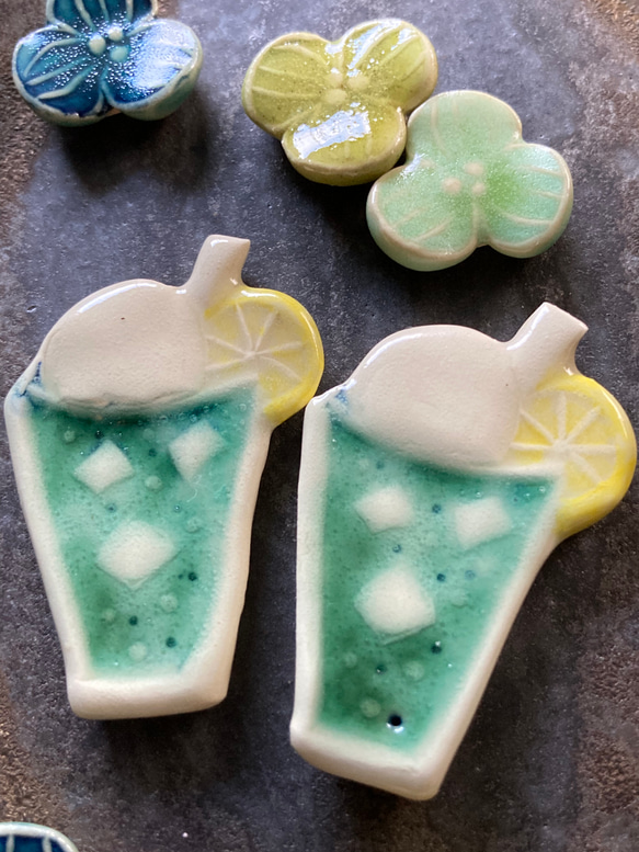 クリームソーダのブローチ(レモン) 14枚目の画像
