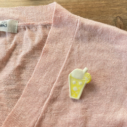 クリームソーダのブローチ(レモン) 11枚目の画像