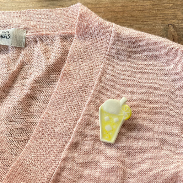 クリームソーダのブローチ(レモン) 11枚目の画像