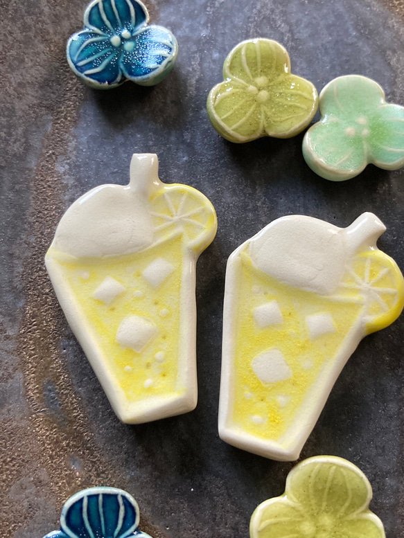 クリームソーダのブローチ(レモン) 12枚目の画像