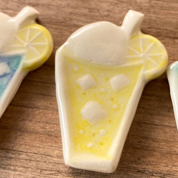 クリームソーダのブローチ(レモン) 7枚目の画像