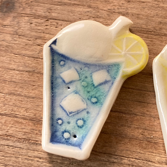 クリームソーダのブローチ(レモン) 9枚目の画像