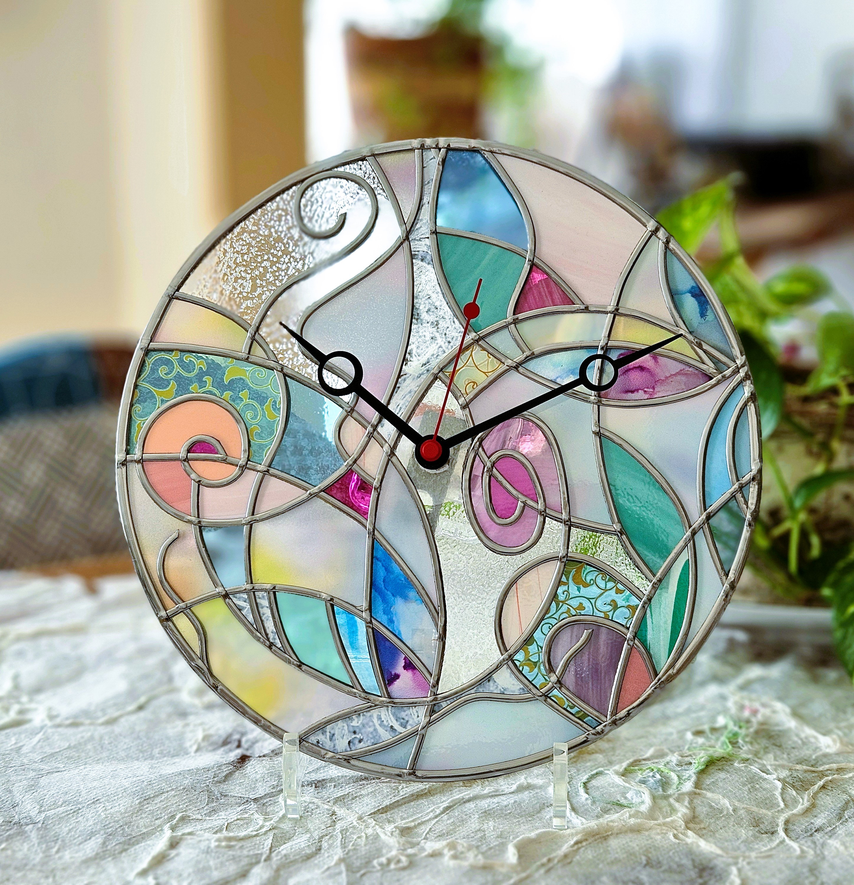 受注：和モダン『心春 Miotoアクリル掛け置き兼用時計