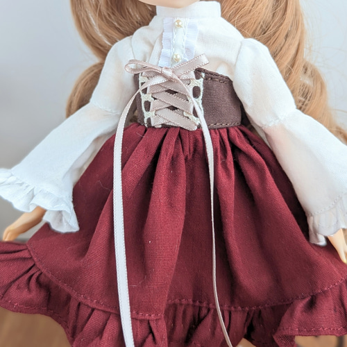 1332※ハルモニアブルームアウトフィット※単品※ワインレッドの