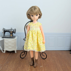 178※ブライスアウトフィット※1/6ドール服※単品※春服※ピンクの花