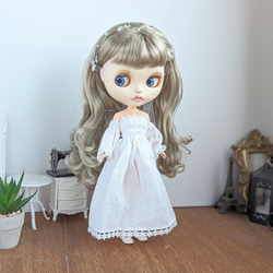 757※単品※白のふんわりかぼちゃパンツ※ブライスアウトフィット※1/6