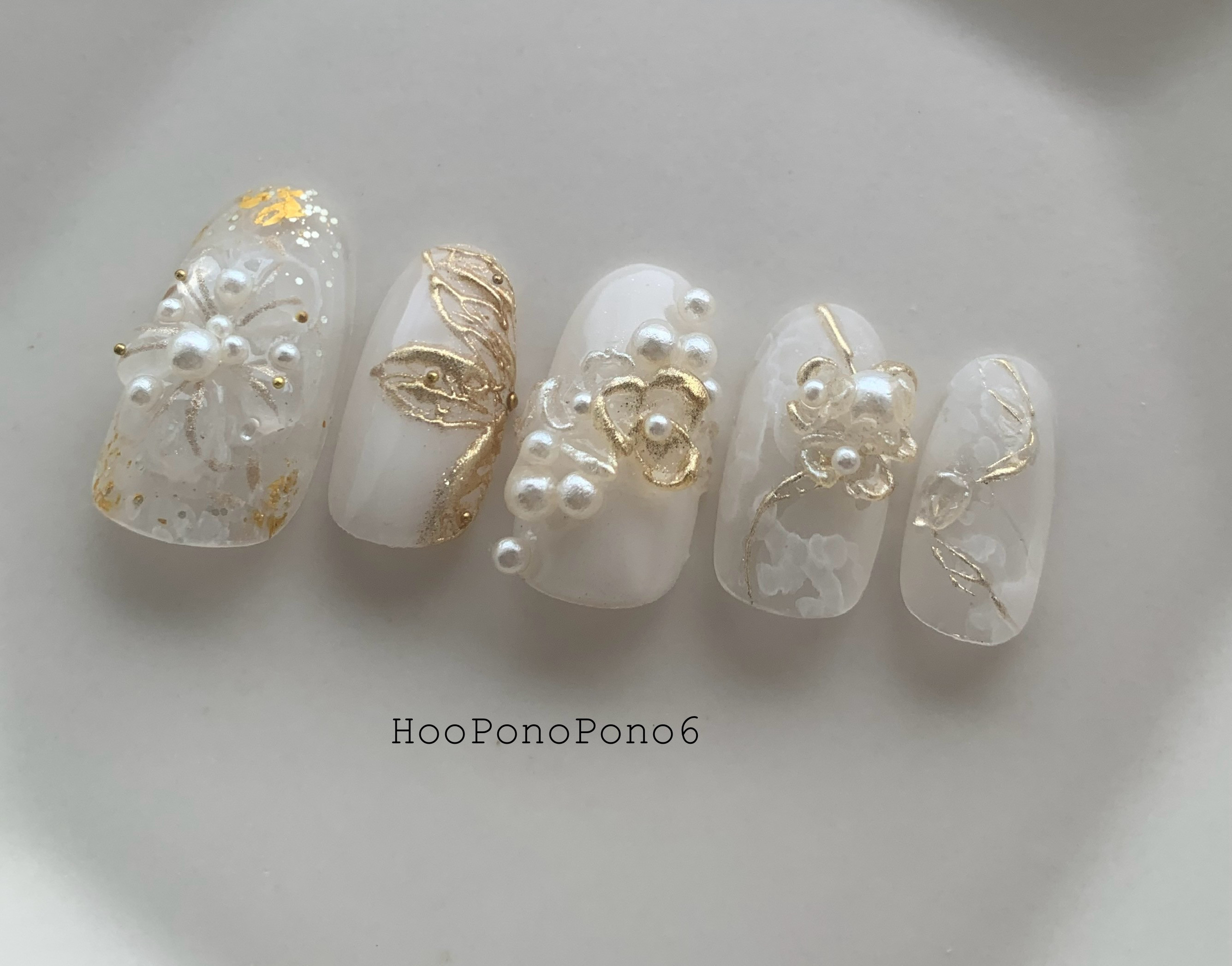 Éternel Blanc  ｴﾃﾙﾈﾙ･ﾌﾞﾗﾝ   ブライダル　結婚式　成人式　前撮り　ホワイト　ネイルチップ