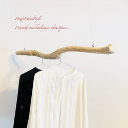 流木ハンガー 115ｃｍサイズの流木のハンガーラック 北欧 衣装掛け ハンギング 吊り下げ ハンガーポール N18 1枚目の画像