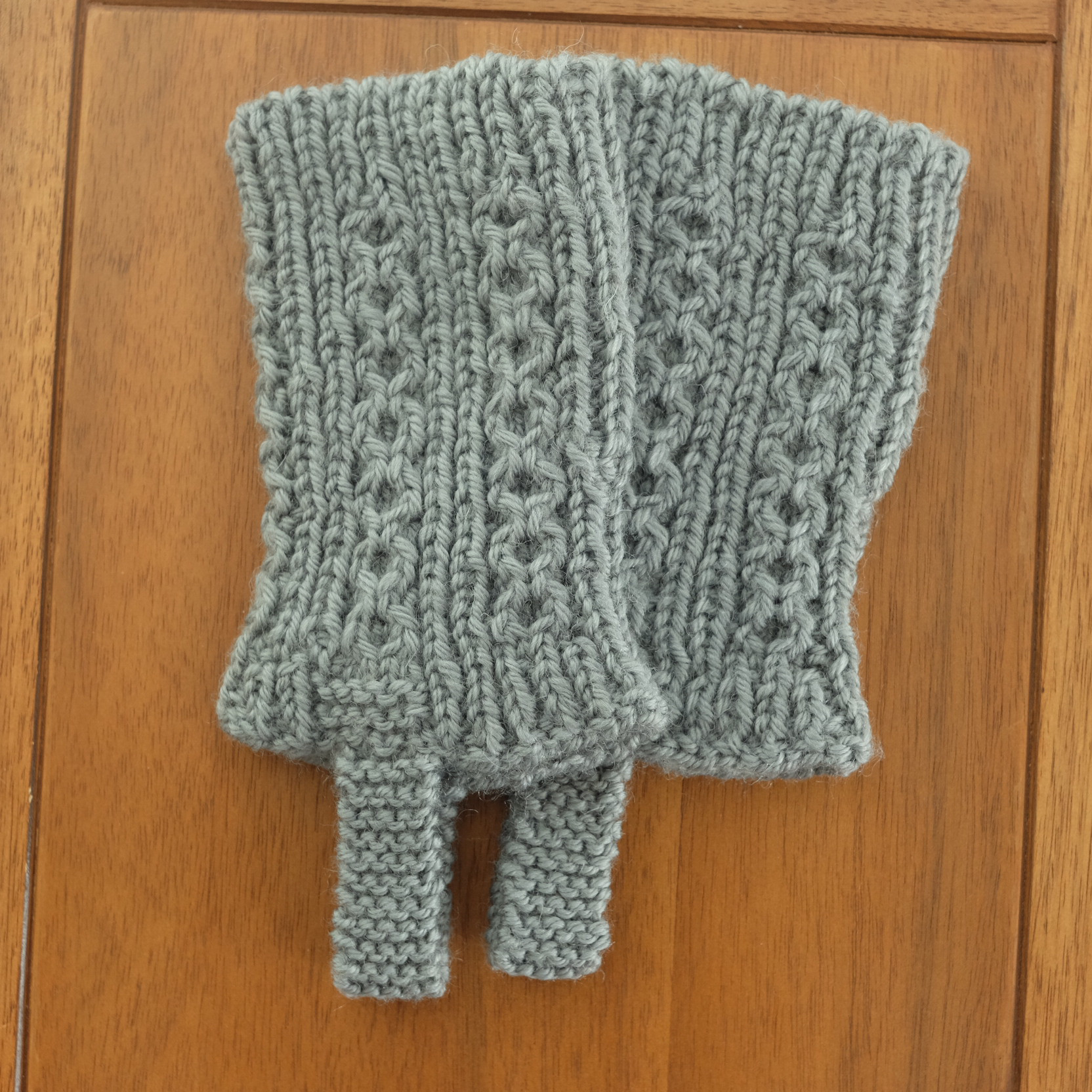 細見え♡シルバーグレー【スリムなレッグウォーマー】トレンカ／冬の靴下 冷えとり