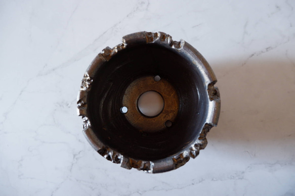 5号燻し金彩鉢907　塊根植物　多肉植物　盆栽　植木鉢　作家鉢　沖縄 5枚目の画像