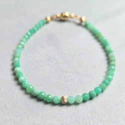 天然無処理 ウォーターメロン トルマリン ブレスレット 9mm-25.4