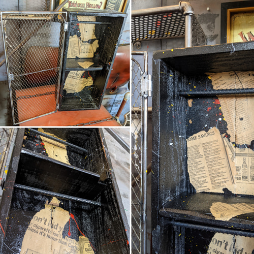 メッシュロッカーを思わせるキーボックス アメリカンヴィンテージ