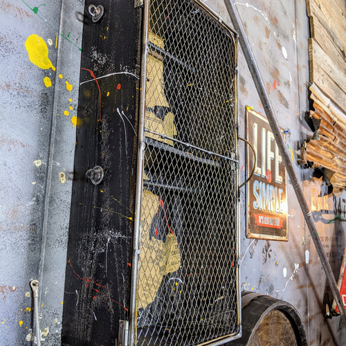 メッシュロッカーを思わせるキーボックス アメリカンヴィンテージ