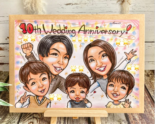 【お客ページ】（ななみ様）オーダー似顔絵☆結婚式や結婚記念日のギフトに お客ページ】（ななみ様）オーダー似顔絵☆結婚式や結婚記念日の