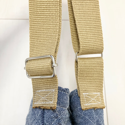 底角補強！北欧風花柄キルティングショルダーバック　通園　図書・絵本袋 7枚目の画像