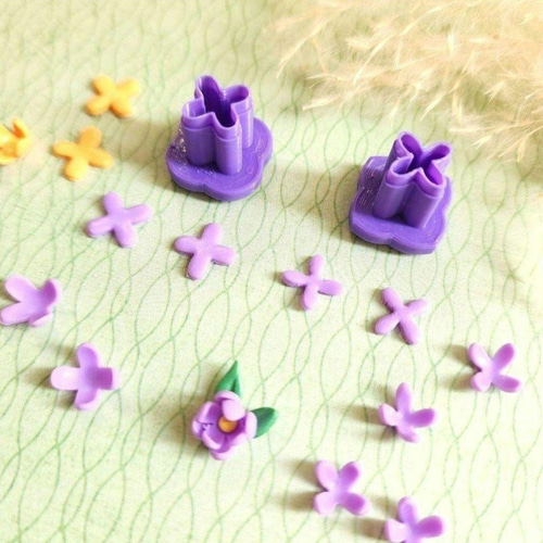 ポリマークレイカッター *金木犀 & ライラック* 抜き型 クレイカッター