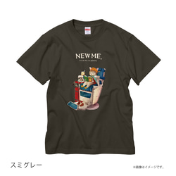 「NEW ME 散髪中のネコ」安心のクオリティ/定番コットンTシャツ/送料無料 6枚目の画像