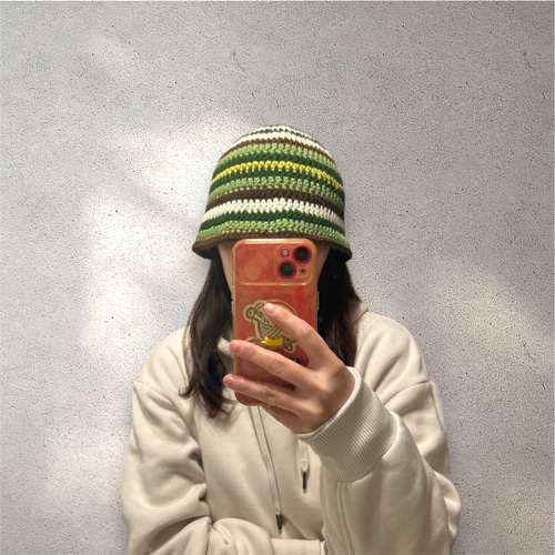 buckethat クロシェハット クラッシャーハット 男女兼用 ニット