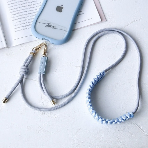 輕盈的花邊編織圓繩肩帶，四種顏色可選。長度可調，防掉落，附標籤。 第12張的照片