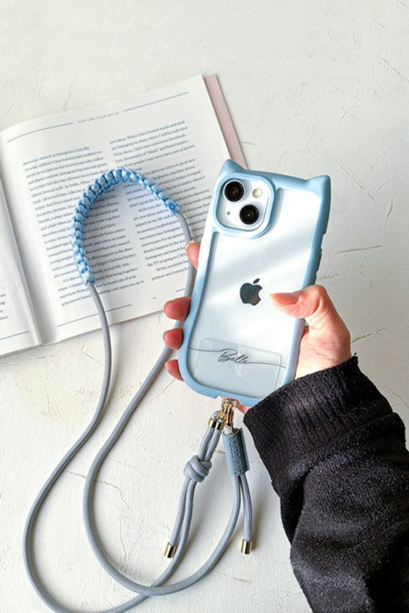 輕盈的花邊編織圓繩肩帶，四種顏色可選。長度可調，防掉落，附標籤。 第3張的照片