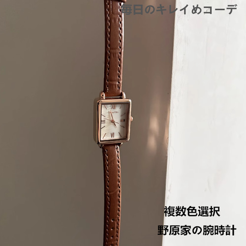Qoo10] 腕時計 レディース 大きめ文字盤 人気う