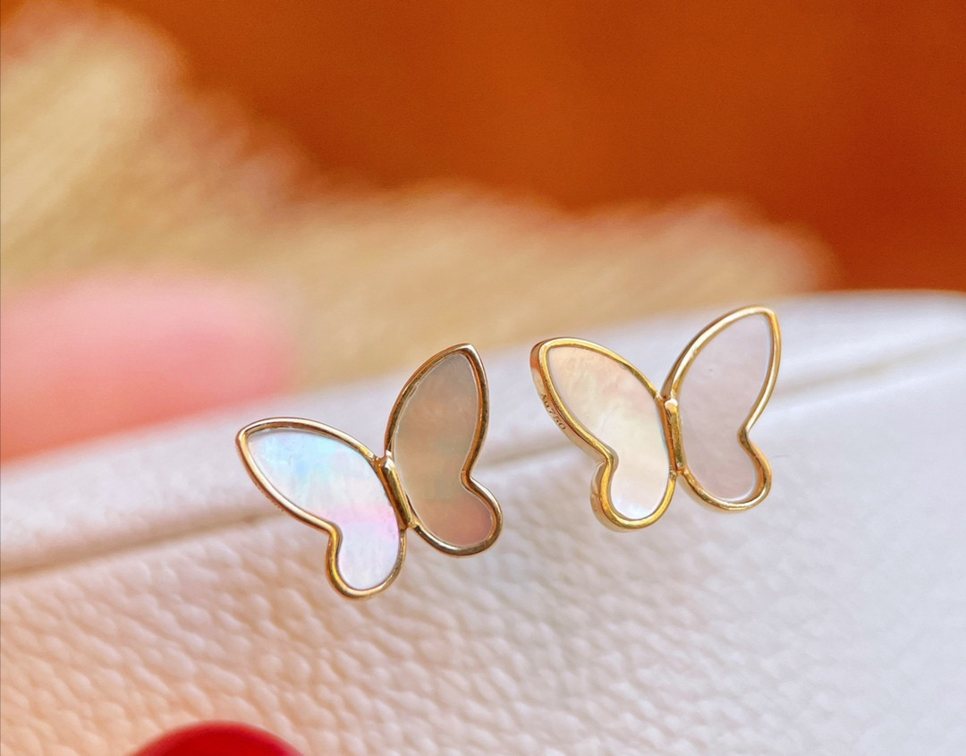 天然ダイヤモンド付きフープピアスk18