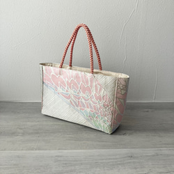 帯のリメイクバッグ/セレモニー/荷物をコンパクトにまとめて持ち運び/no.２AKANE(横standard) 5枚目の画像