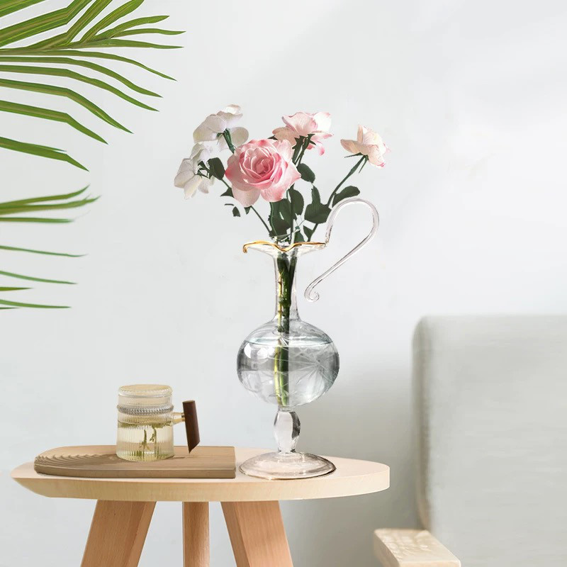 手吹きガラス クラシックエレガント花瓶