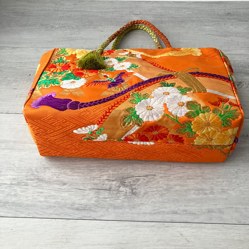 帯のリメイクバッグ/セレモニー/荷物をコンパクトにまとめて持ち運び